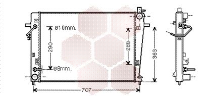 VAN WEZEL 82002203 Крышка радиатора  для HYUNDAI TUCSON (Хендай Туксон)