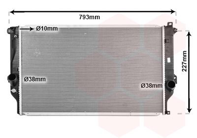 VAN WEZEL 53012705 Крышка радиатора  для TOYOTA RAV 4 (Тойота Рав 4)