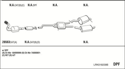 Układ wydechowy WALKER LRK018239B