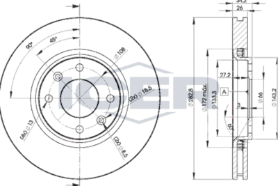 спирачен диск ICER 78BD4752-2