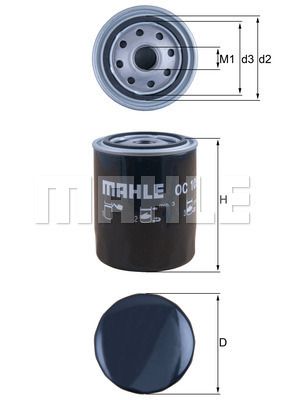 Масляный фильтр MAHLE OC 105 для VW CALIFORNIA