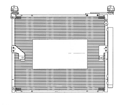 SAKURA-Automotive 5271-9801 Радіатор кондиціонера 