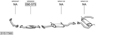 SISTEM DE ESAPAMENT BOSAL SYS17560