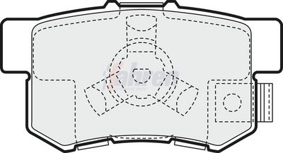 Fahren Brake Pad Set, disc brake FBP3204