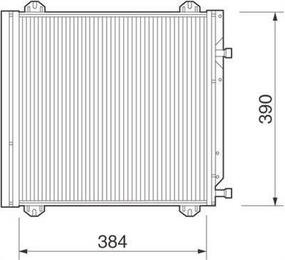 Конденсатор, кондиционер MAGNETI MARELLI 350203218000 для VW KAEFER