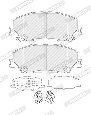 BREMSBELAGSATZ SCHEIBENBREMSE