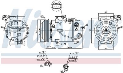 Compresor, climatizare NISSENS 891486