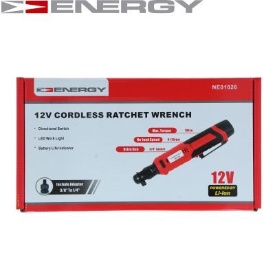 ENERGY - Račnový kľúč AKU 10.8V 3/8" 70Nm