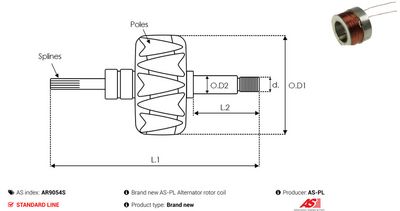 STATOR GENERATOR AS-PL AR9054S 1