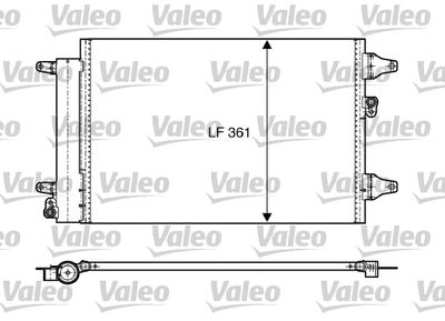 VALEO 818004 Радиатор кондиционера  для SEAT ALHAMBRA (Сеат Алхамбра)