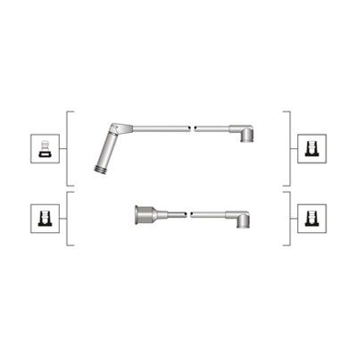 Комплект проводов зажигания MAGNETI MARELLI 941319170058 для MITSUBISHI COLT
