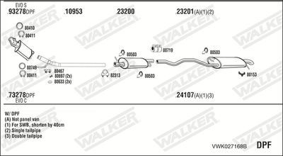 SISTEM DE ESAPAMENT WALKER VWK027168B