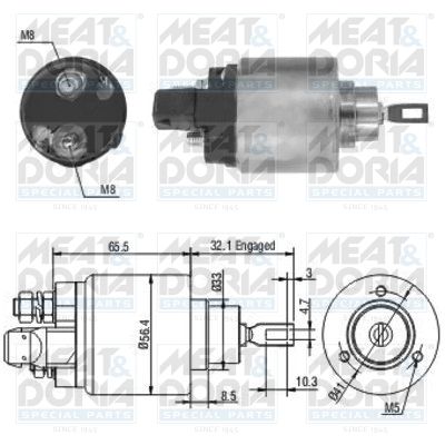 MEAT & DORIA Magneetschakelaar, startmotor (46004)