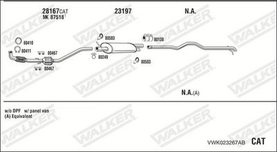 SISTEM DE ESAPAMENT WALKER VWK023267AB