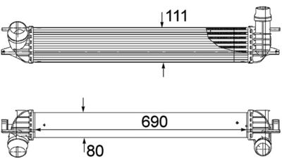 INTERCOOLER COMPRESOR MAHLE CI155000P 1