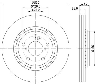 Тормозной диск TEXTAR 92299603 для HONDA ODYSSEY