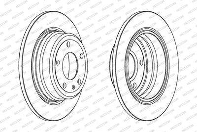 BREMSSCHEIBE FERODO DDF317 1