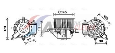 VENTILATOR HABITACLU AVA Clever Choice PE8390