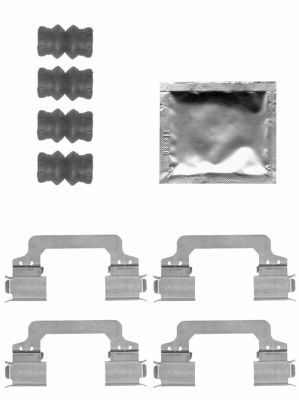Комплектующие, колодки дискового тормоза HELLA 8DZ 355 204-371 для LAND ROVER DISCOVERY