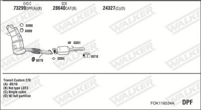 ABGASANLAGE WALKER FOK118534A