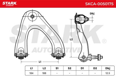 носач, окачване на колелата STARK SKCA-0050175