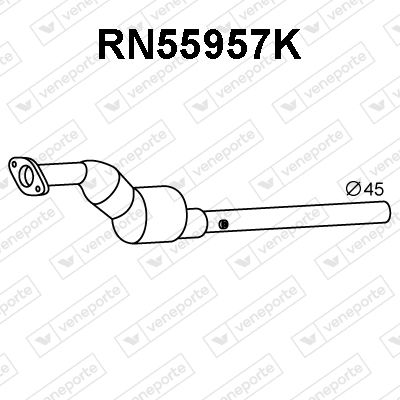 VENEPORTE RN55957K Катализатор для RENAULT KANGOO Express (FW0/1_) 1.6 16V (FW03, FW09, FW0D, FW0U, FW0W, FW13)