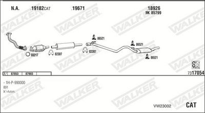 Изпускателна система WALKER VW23002