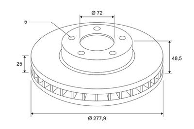 BREMSSCHEIBE VALEO 672517 1
