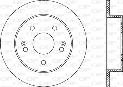 Тормозной диск OPEN PARTS BDR2018.10 для ACURA RSX