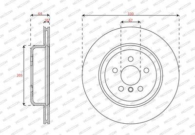 DISC FRANA FERODO DDF3042LC1 1