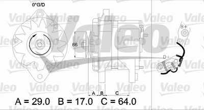 Генератор VALEO 436112 для SEAT 124