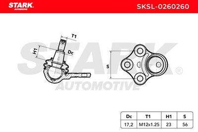 Шарнири STARK SKSL-0260260