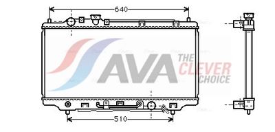 радиатор, охлаждане на двигателя AVA Clever Choice MZ2100