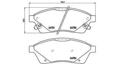 BREMSBELAGSATZ SCHEIBENBREMSE