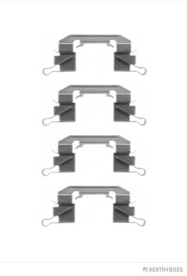 Комплектующие, колодки дискового тормоза HERTH+BUSS JAKOPARTS J3661024 для NISSAN PATHFINDER