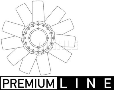 MAHLE CFW 78 000P Вентилятор системы охлаждения двигателя для FORD TRANSIT Автобус (E_ _) 2.5 TD (ECL, EDL, EDS, ESL, ESS, EUS)