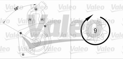 Стартер VALEO 433348 для FIAT REGATA