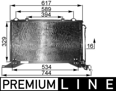 Skraplacz, klimatyzacja MAHLE AC 208 000P