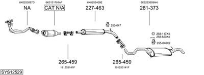 ABGASANLAGE BOSAL SYS12529