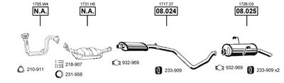 Układ wydechowy ASMET PE082175