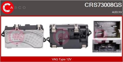 Odpor, vnitřní tlakový ventilátor CASCO CRS73008GS