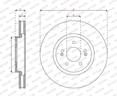 BREMSSCHEIBE FERODO DDF3102C1 2