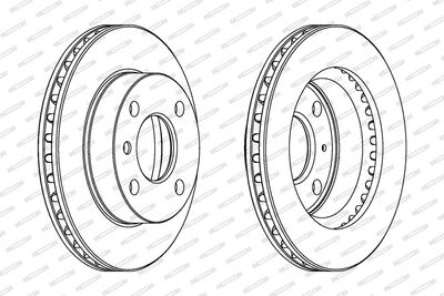 BREMSSCHEIBE FERODO DDF183 1