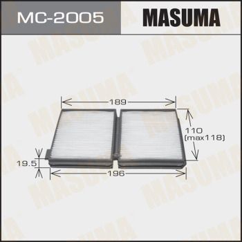 Фильтр, воздух во внутренном пространстве MASUMA MC-2005 для TOYOTA CRESTA