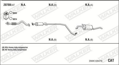 Изпускателна система WALKER DWK129473