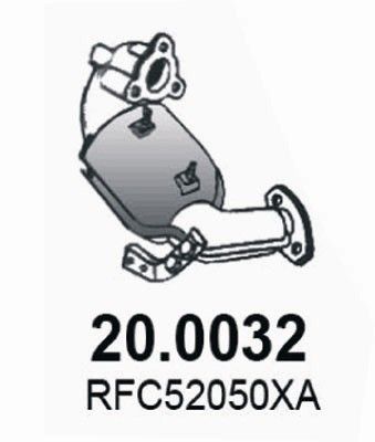 Катализатор ASSO 20.0032 для MAZDA 6