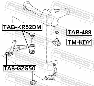 RULMENT DIFERENTIAL FEBEST TABGZG50 1