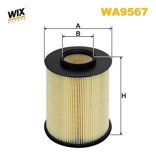 WIX FILTERS WA9567 Воздушный фильтр  для VOLVO C30 (Вольво К30)