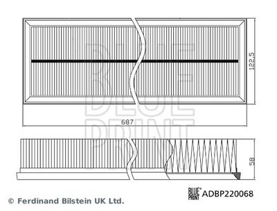LUFTFILTER BLUE PRINT ADBP220068 1