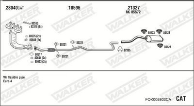 Изпускателна система WALKER FOK005802CA